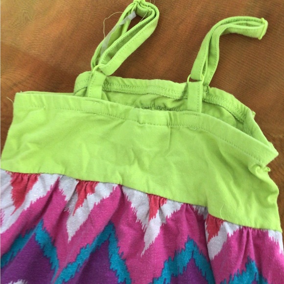 Green Soda Kids Dress - Picture 3 of 5
